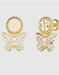 GUESS - Borboleta & 4G Pendant Earrings