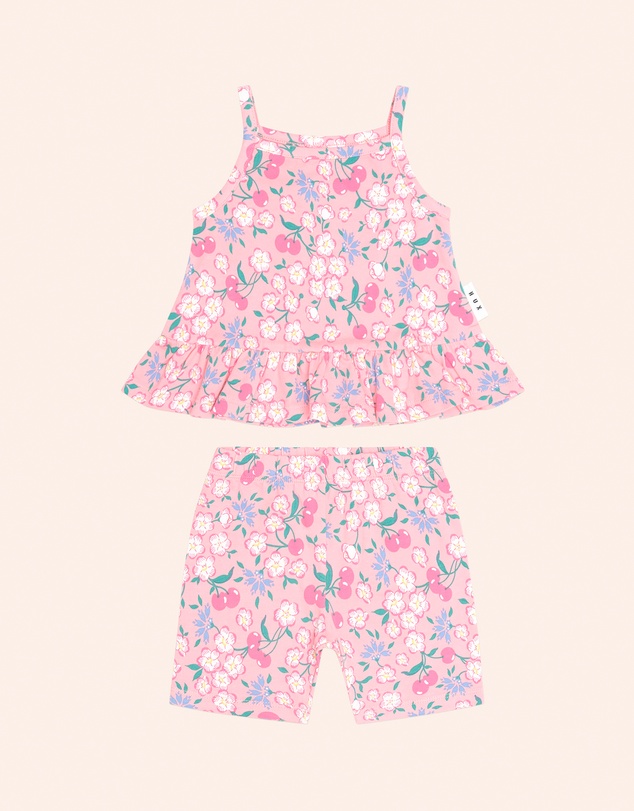 Huxbaby - Tropical Cherry Floral Two Piece Set - Babies-Teens