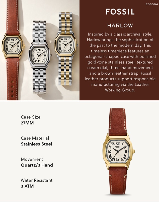Fossil - Harlow Brown Analogue Watch