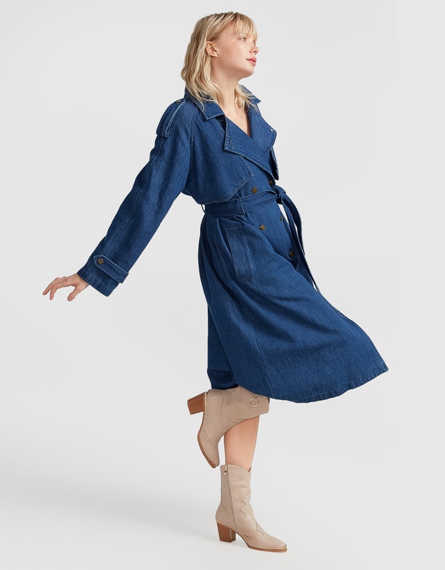Belle & Bloom - Wild Skies Denim Trench