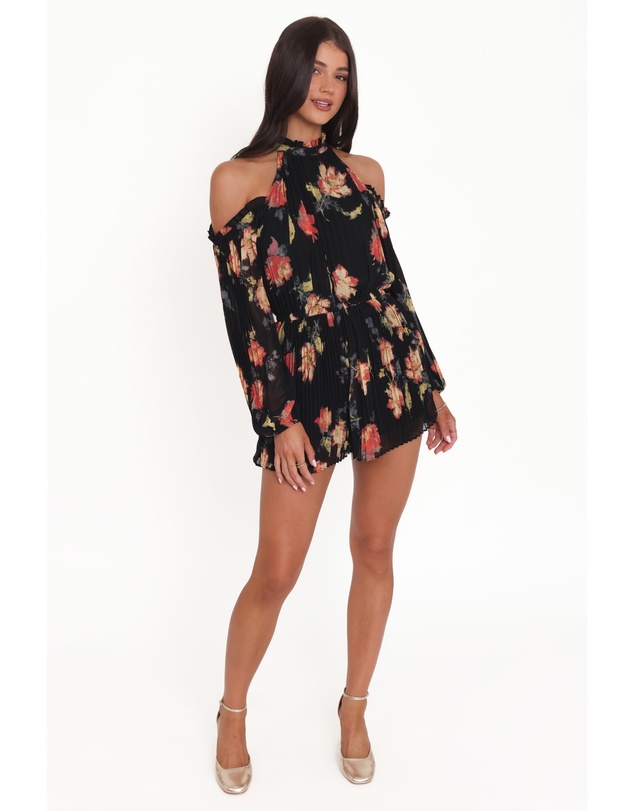 Petal & Pup - Hillary Playsuit - Black Floral