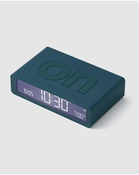 Lexon - Lexon Flip Classic Reversible Alarm Clock - Blue