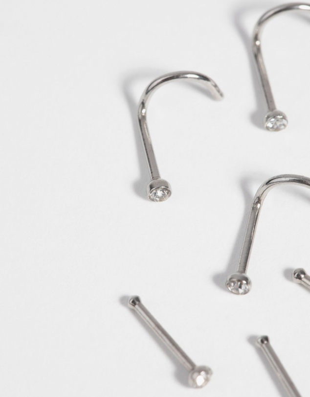 Lovisa - Surgical Steel Nose Studs with Diamantes