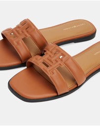 Tommy Hilfiger - Logo Strap Mules - Women's