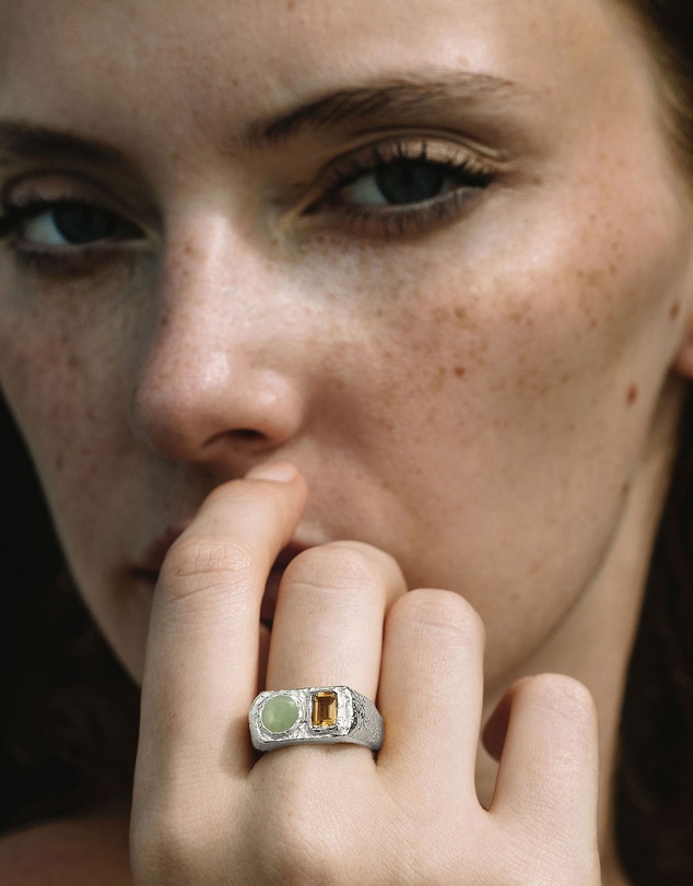 Haze & Glory - Sun and Moon Signet Ring