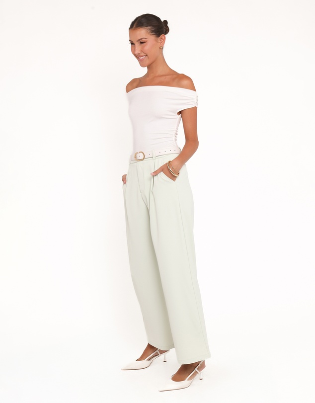Petal & Pup - Lia Wide Leg Pant - Sage Green