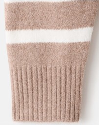 M.N.G - Oversized Striped High-Neck Jumper
