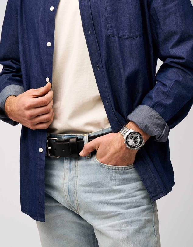 Fossil - Autocross Silver Tone Chronograph Watch