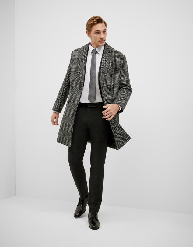 Politix - Windowpane Check Tailored Jacket