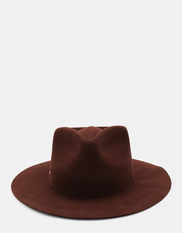 Morgan & Taylor - Amelia Wool Fedora in Brown
