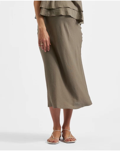 Ripe Maternity - Debbie Linen Skirt