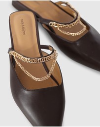 Belle & Bloom - On The Go Leather Flat