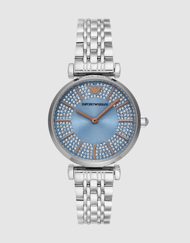 Emporio Armani - Silver Tone Analogue Watch