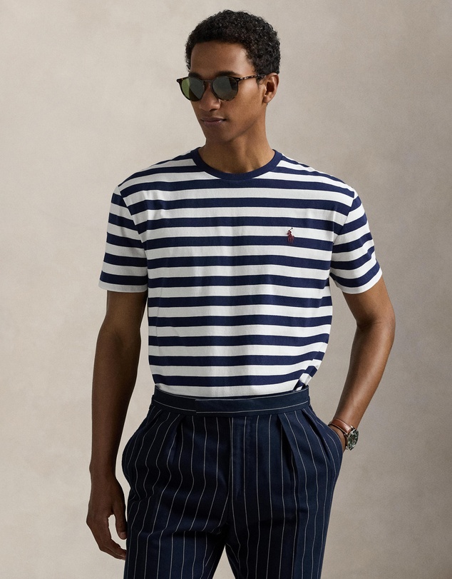 Polo Ralph Lauren - ICONIC EXCLUSIVE - Custom Slim Fit Striped Jersey T-Shirt