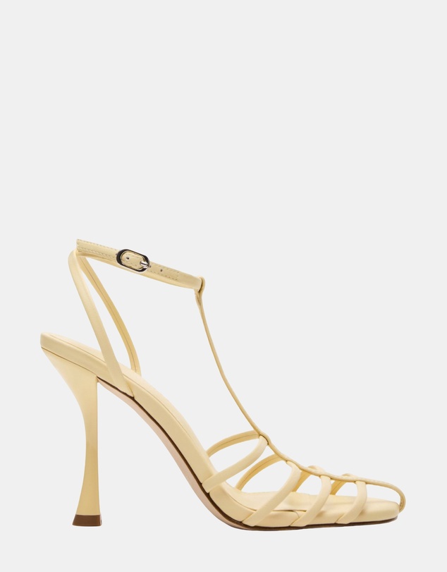 Steve Madden - Tildah Yellow Leather Heels