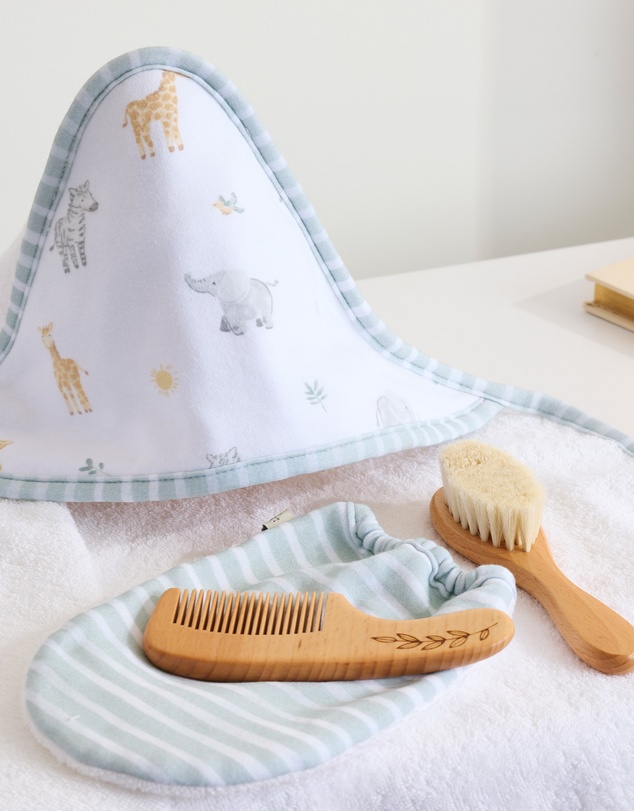 Living Textiles - 4pc Baby Bath Gift Set - Roam & Roar