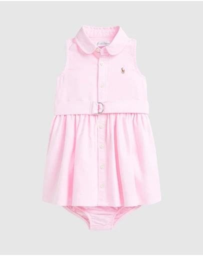 Polo Ralph Lauren - Cotton Oxford Shirtdress & Bloomers (3M-24M)