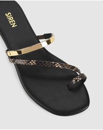Siren - Miles Strappy Flat Sandals