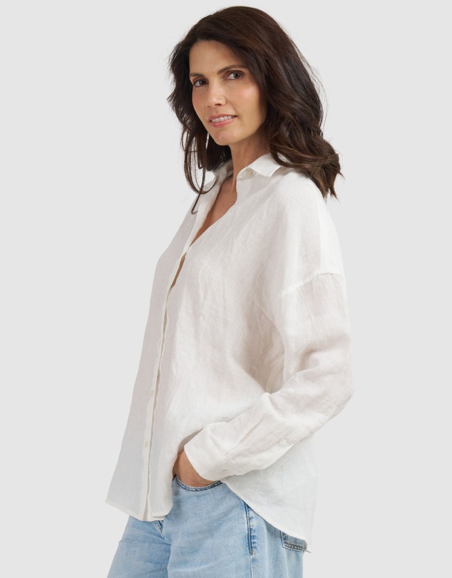 CAMIXA - Exalina Oversized Crinkle Linen Shirt