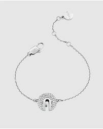 Furla - Furla Flow Crystal Pendant Silver-Tone Bracelet