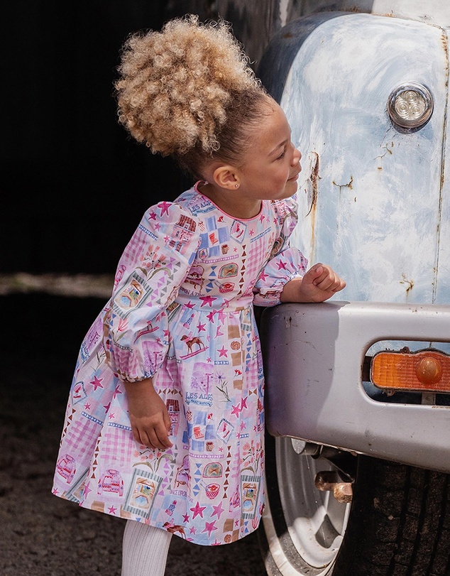Fox & Finch - Winter Vacay Print Dress - Kids
