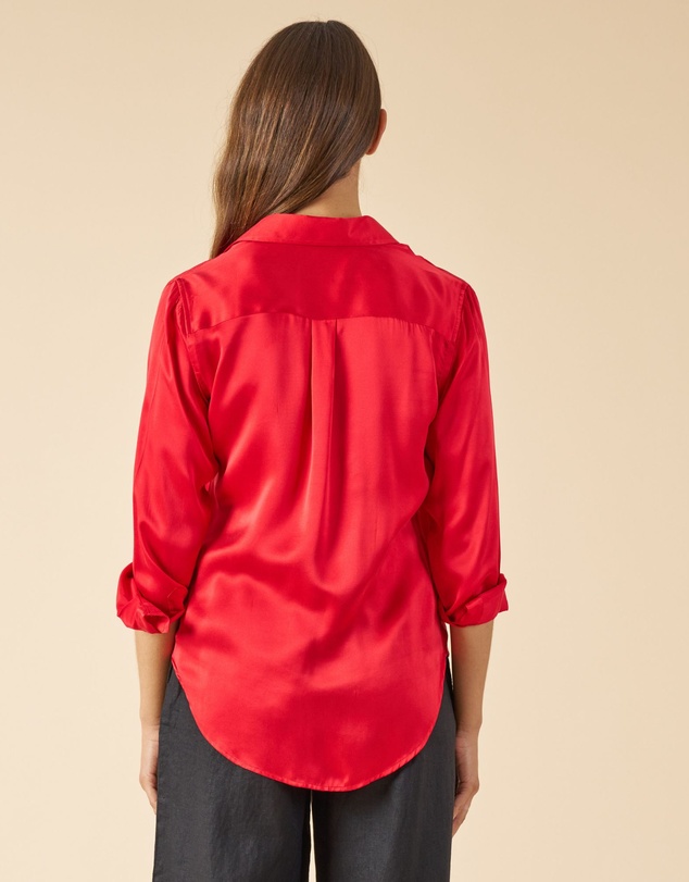 CAMIXA - Satin Silk Shirt