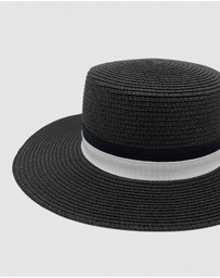 Jacaru - Jacaru 1882 Boater Hat Black