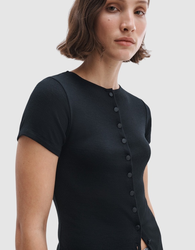 rag & bone - The Knit Button Tee