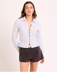 Insight - Ashlyn Striped Long Sleeve Shirt