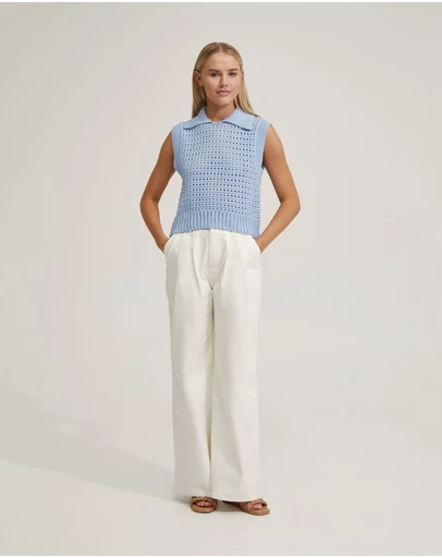 Oxford - Tory Cotton Knitted Vest