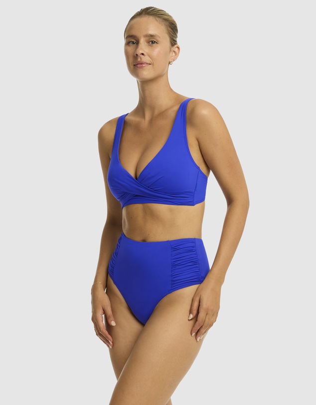 Sea Level Australia - Essentials Cross Front Multifit Bra Top
