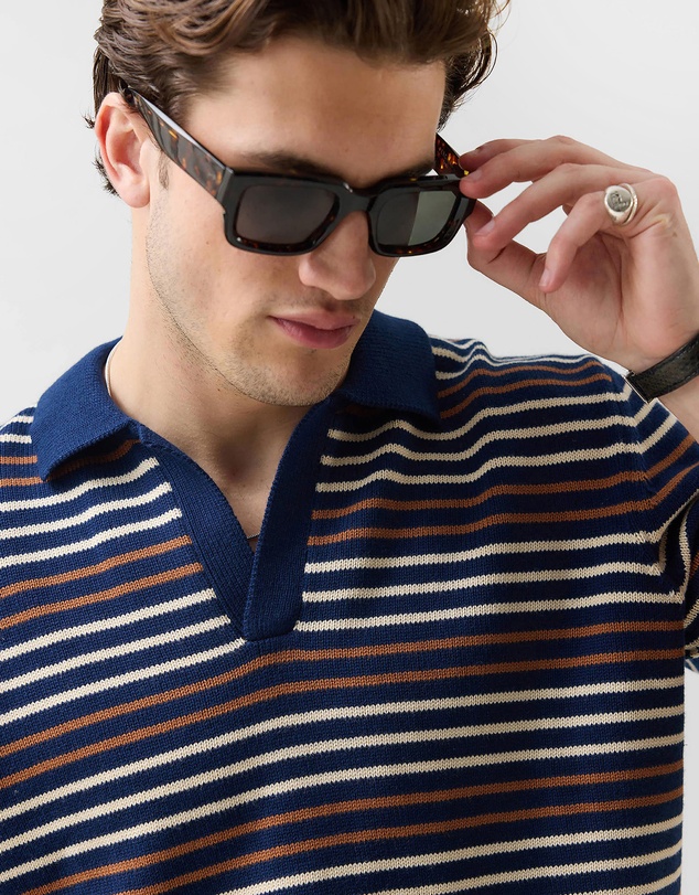 Percival - Douglas Boxy Knitted Polo