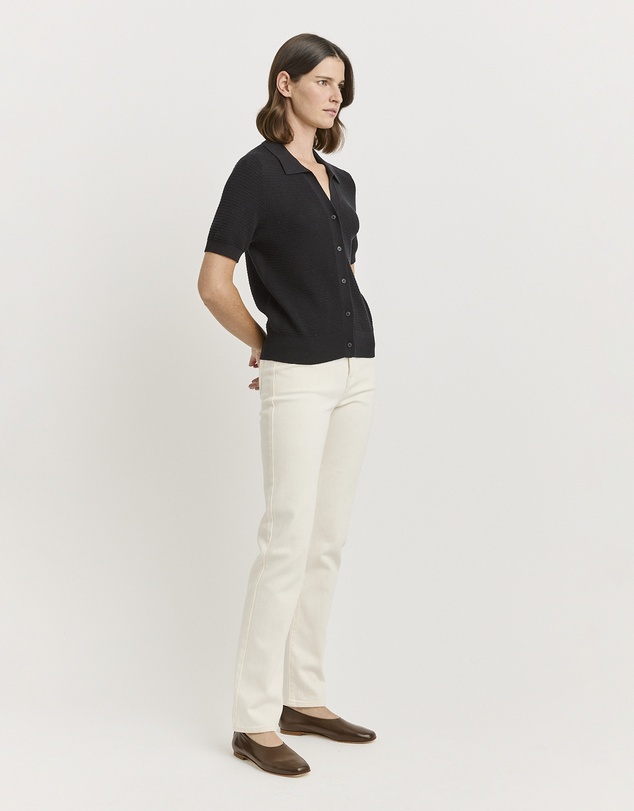 Toorallie - Grain Stitch Button Polo