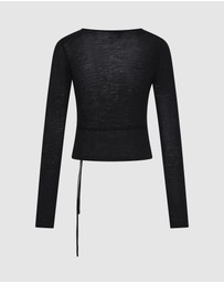 St. Agni - Baby Wool Wrap Top