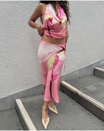 Lover - Cindy Draped Halter Top