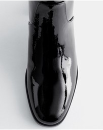 & Other Stories - Heeled Glossed-Leather Ankle Boots