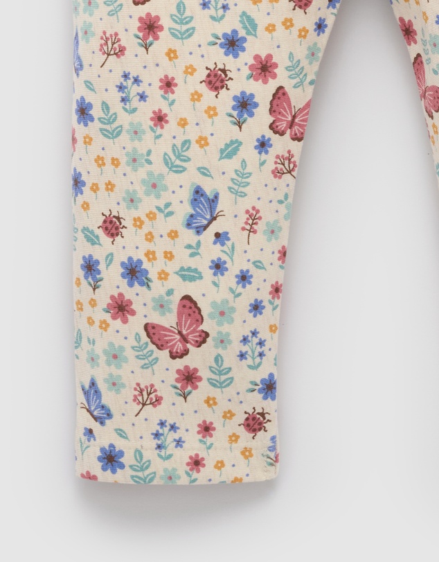 Purebaby - Butterfly Thick Pocket Leggings -Kids-Babies