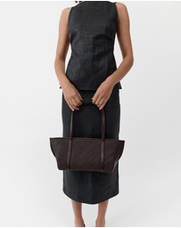 St. Agni - Woven Slim Bateau Tote