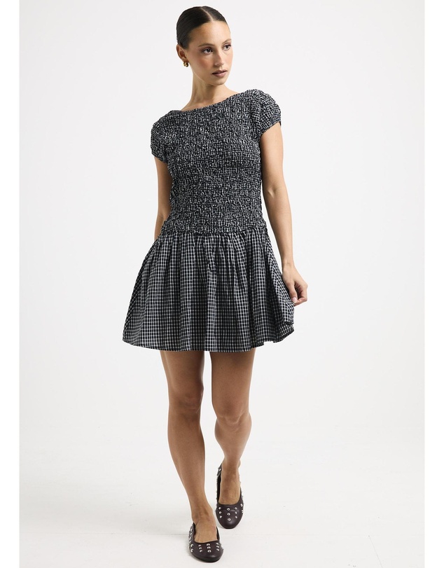 Subtitled - Adari Smocked Mini Dress