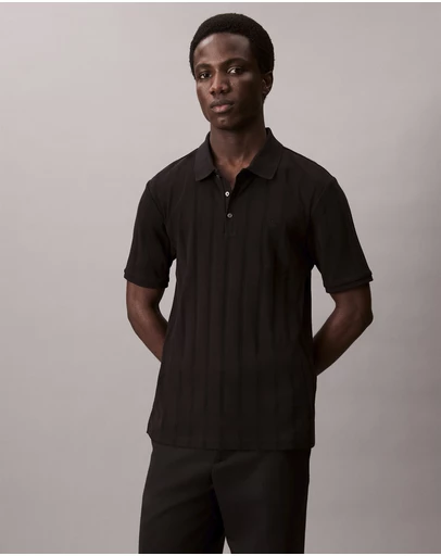 Calvin Klein - Variegated Rib Classic Polo Shirt