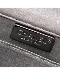 Pre-Loved by Azura Reborn - Pre-Loved Small Lambskin Chocolate Bar CC Piercing Studded Chain Flap
