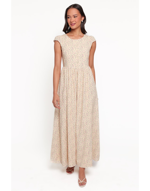 Petal & Pup - Cadwin Maxi Dress - Yellow Ditsy Floral