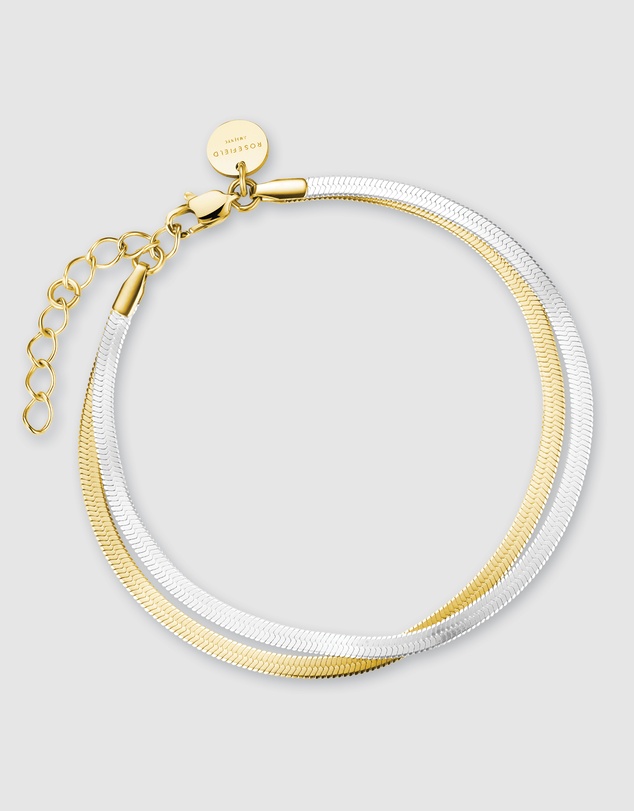 Rosefield - Snake Bracelet Two Tone