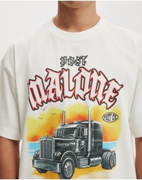 Cotton On - Box Fit Premium Music T-Shirt