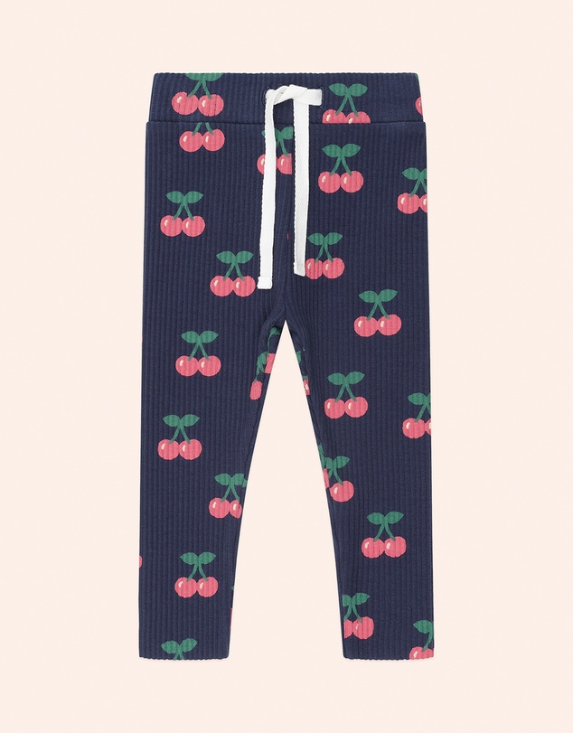 Huxbaby - Very Cherry Rib Leggings - Babies