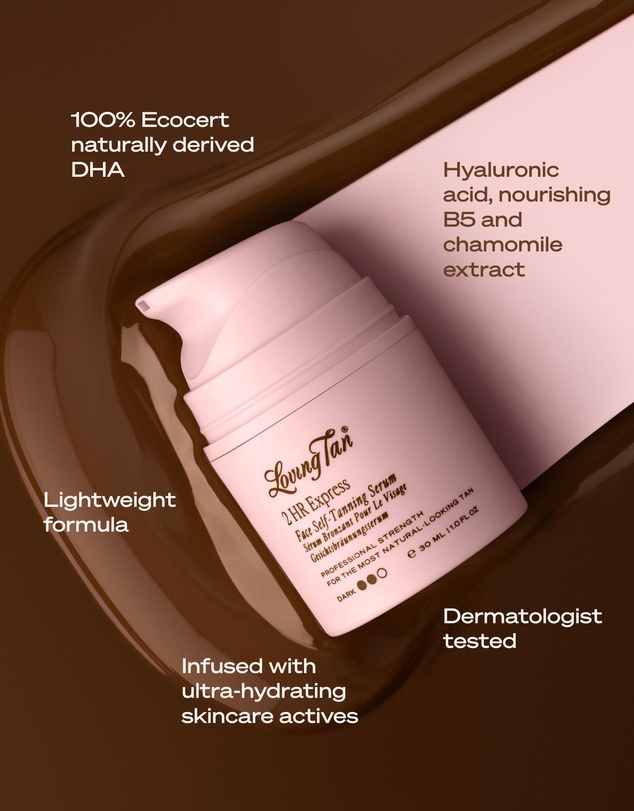 Loving Tan - 2 Hr Express Face Tanning Serum Dark 30Ml