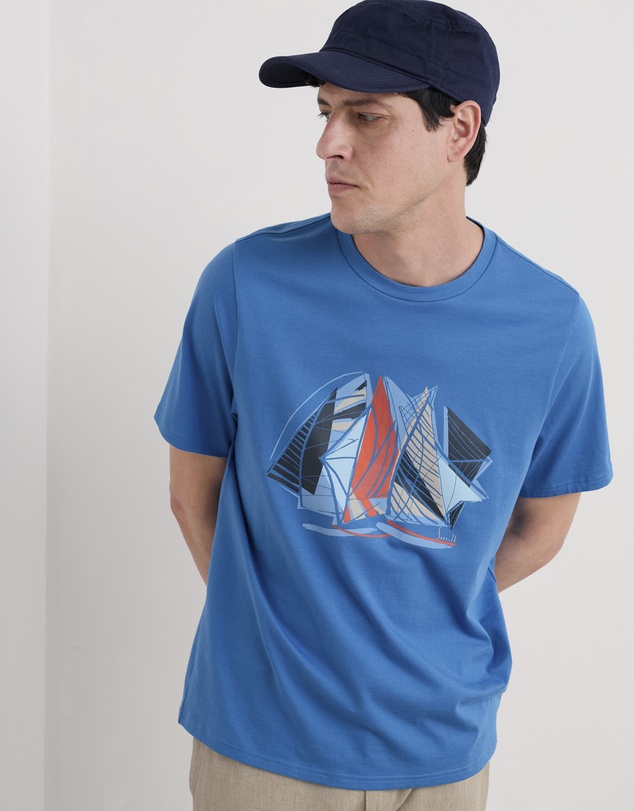 Seasalt - Seasalt Cornwall Blue Midwatch T-Shirt
