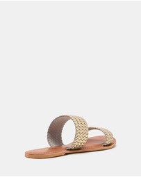 Just Because - Tonga Leather Flat Sandals