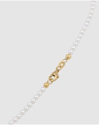 Elli Jewelry - Necklace Pearl Baroque Elegant 925 Sterling Silver Gold-Plated