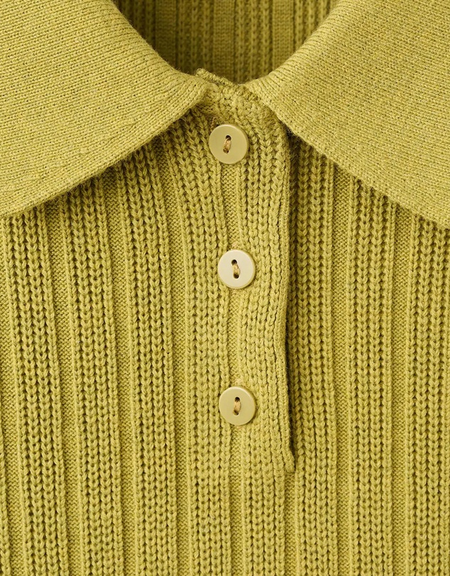 M.N.G - Polo-Neck Ribbed Sweater